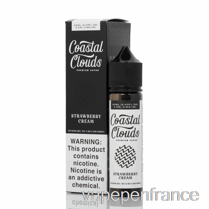 Crème De Fraise - Nuages ​​côtiers Co. - Stylo Vape 60 Ml 0 Mg